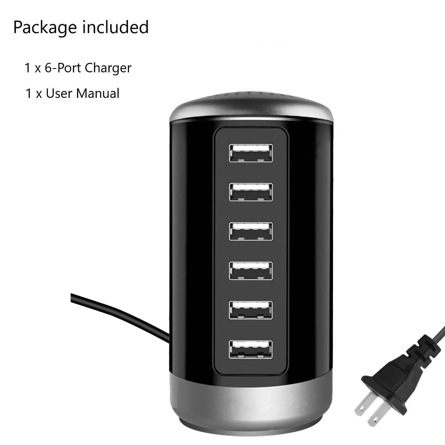 6 USB Ports Hub 6A/30W Rapid Charging Station