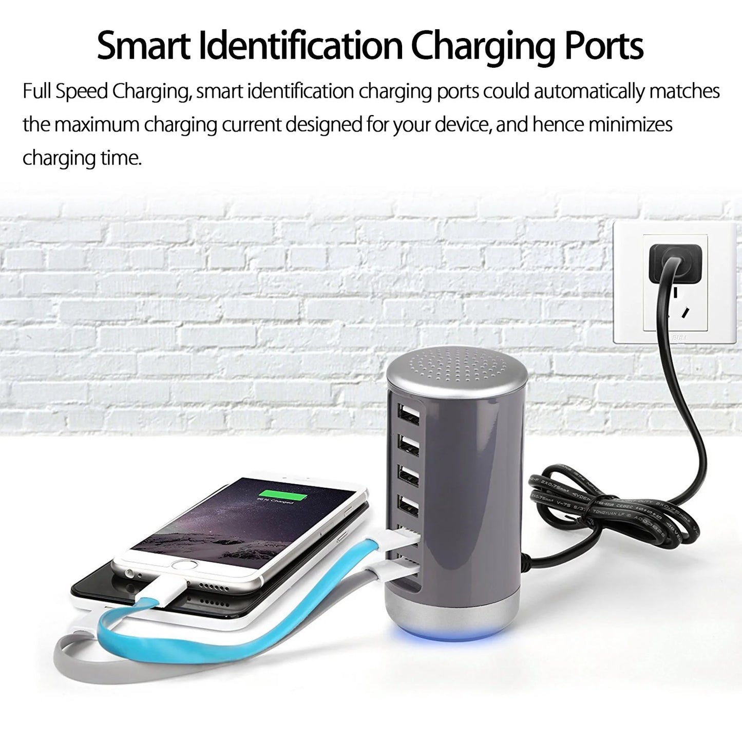 6 USB Ports Hub 6A/30W Rapid Charging Station